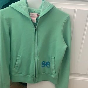 Victoria secrets PINK GREEN ZIPUP JACKET
